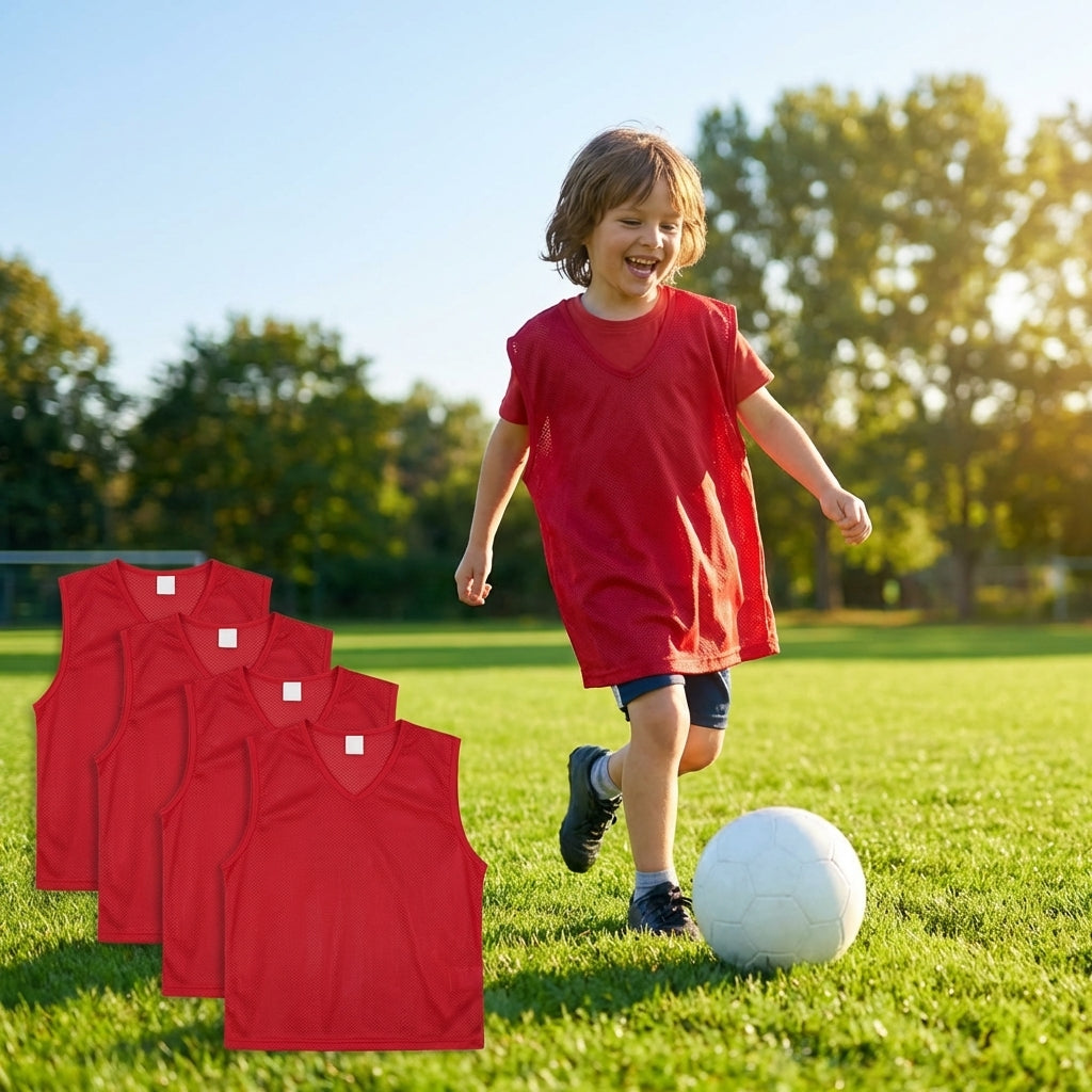 Football training bibs in quick-dry mesh
