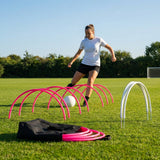 Football Training Passing Arcs, Fluorescent Yellow, High Tensile Plastic