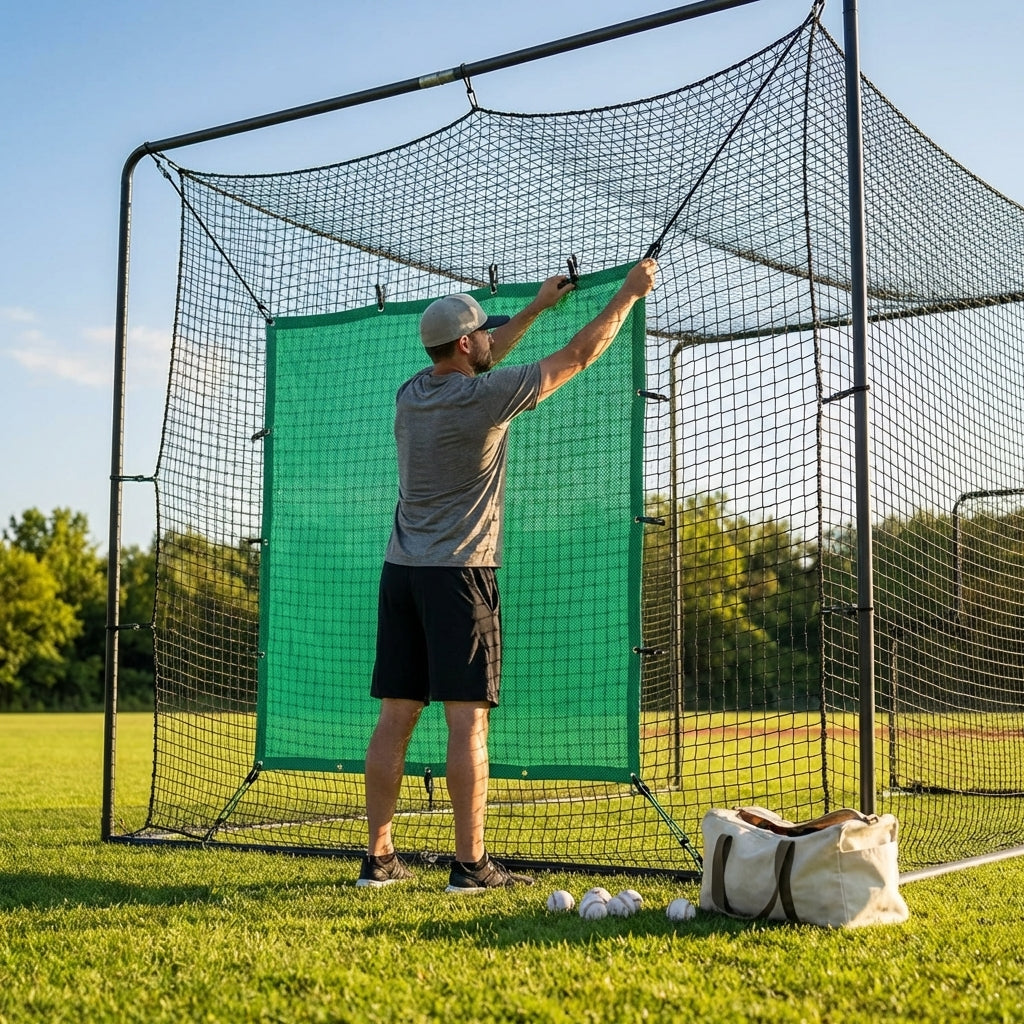 Baseball Batting Cage Net Savers in Multiple Sizes and Colours