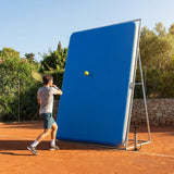 Inflatable tennis rebound wall with adjustable angles for training