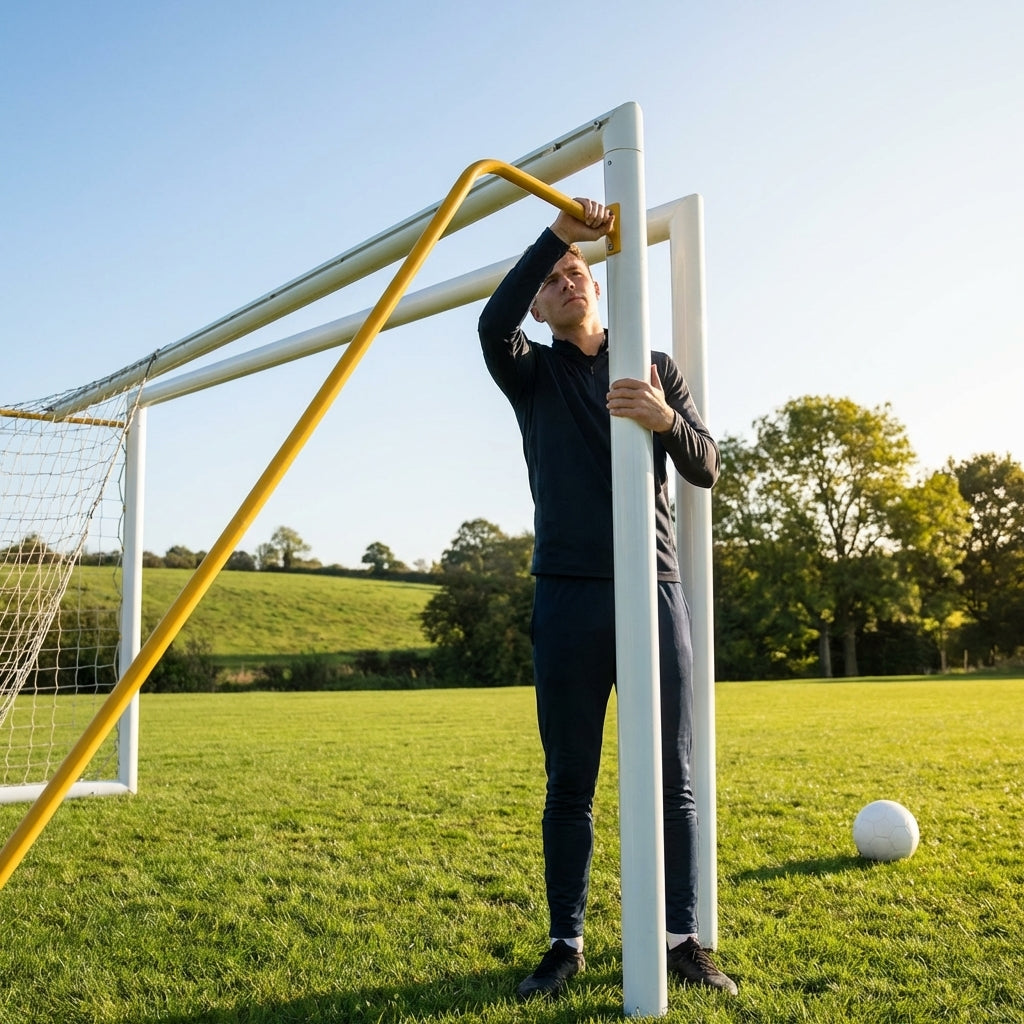 Football goal replacement stanchions available in multiple sizes