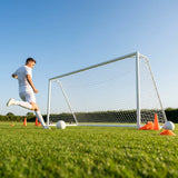 Aluminium football goal 24x8ft for outdoor matches