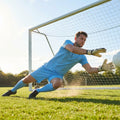 Men's Goalkeeper Kit in vibrant colours, including top, shorts, and socks.