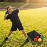 Colourful junior shot put set made from durable PVC
