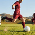 Men's football shorts in various colours, breathable polyester sportswear