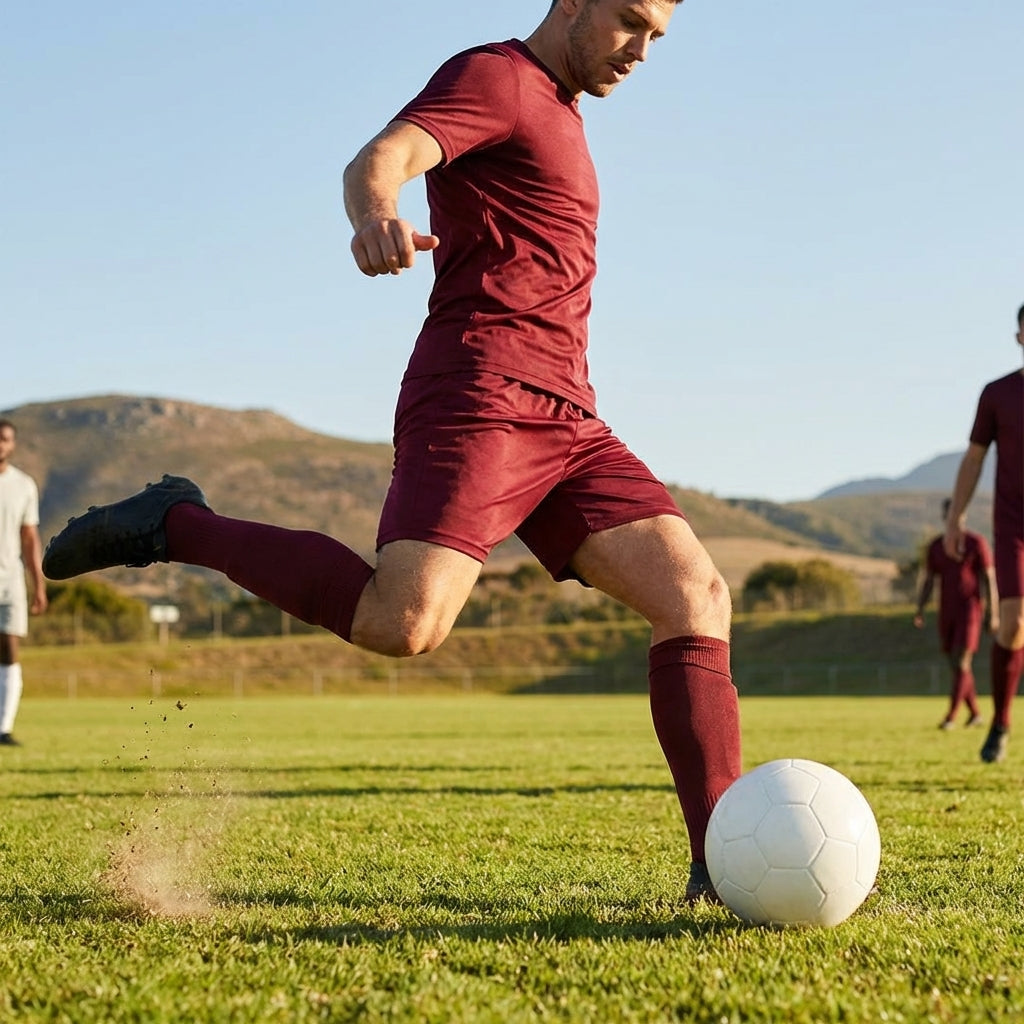 Men's football shorts in various colours, breathable polyester sportswear