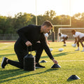 Training marker cones in vibrant colours for sports training