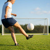Match netball featuring hand-stitched latex bladder