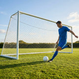 12 x 6ft football goal net made of HDPE for junior goals