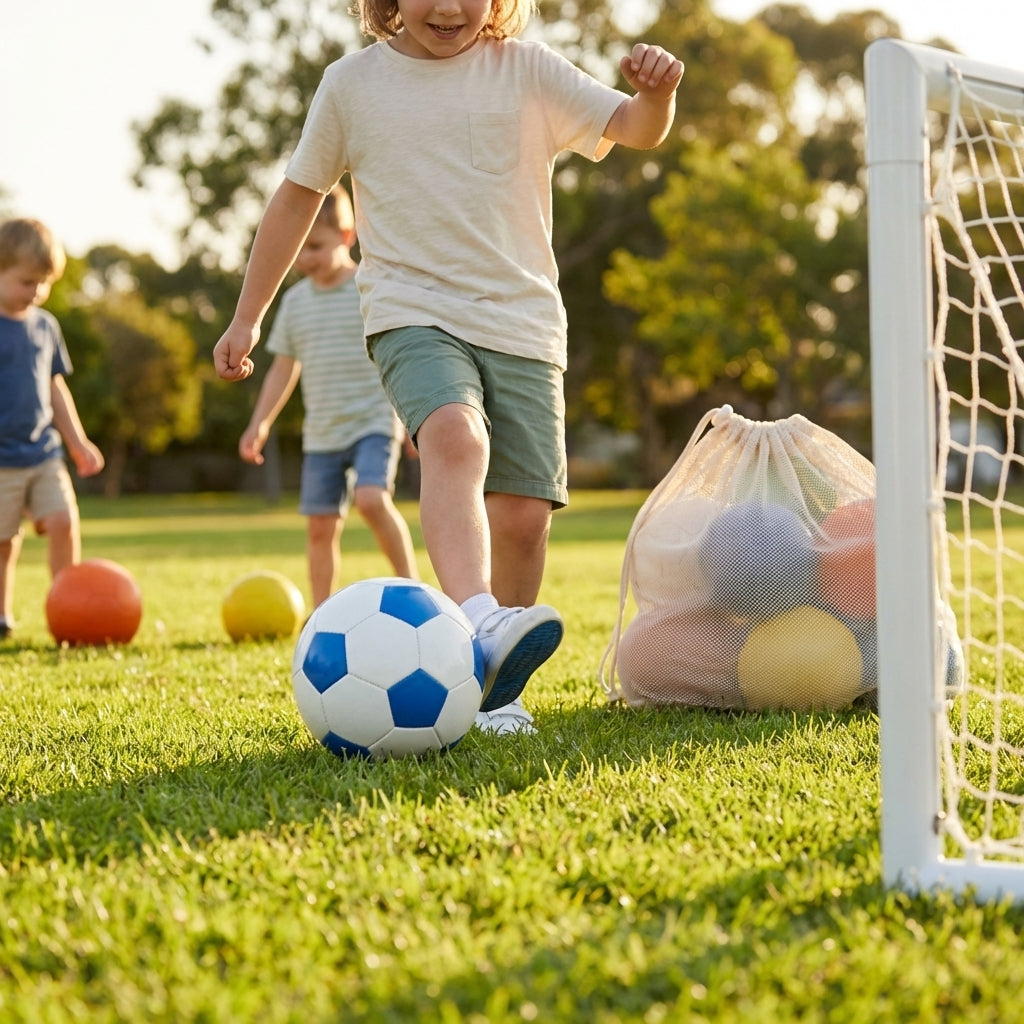 Training football in multiple sizes and colours with TPU and EVA foam