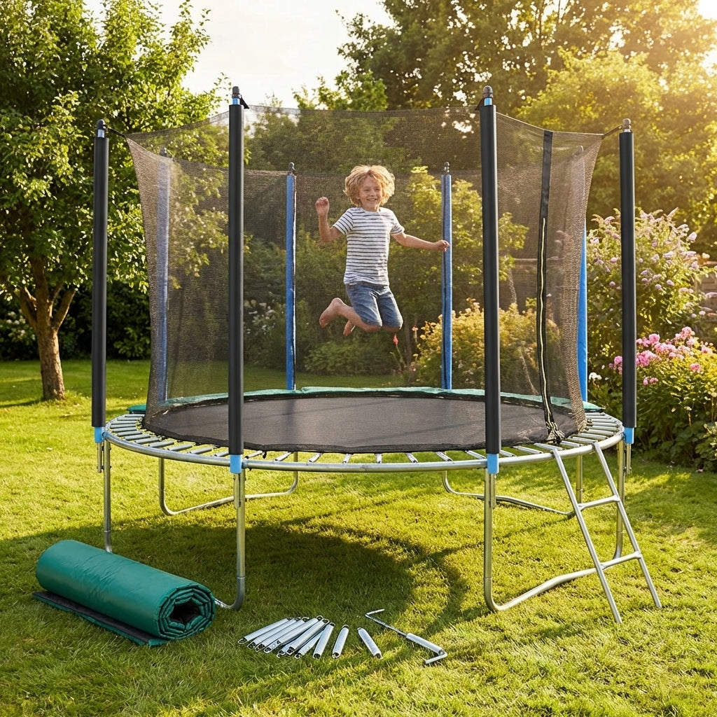 Replacement parts for garden trampolines, outdoor use
