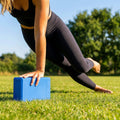Eco-friendly yoga block available in Blue or Grey