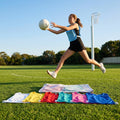 Vibrant netball bibs made of polyester mesh for schools and clubs