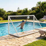 Durable uPVC water polo goal in various sizes for indoor and outdoor use