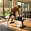 Urethane dumbbells with steel core, ideal for gyms