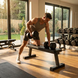 Urethane dumbbells with steel core, ideal for gyms
