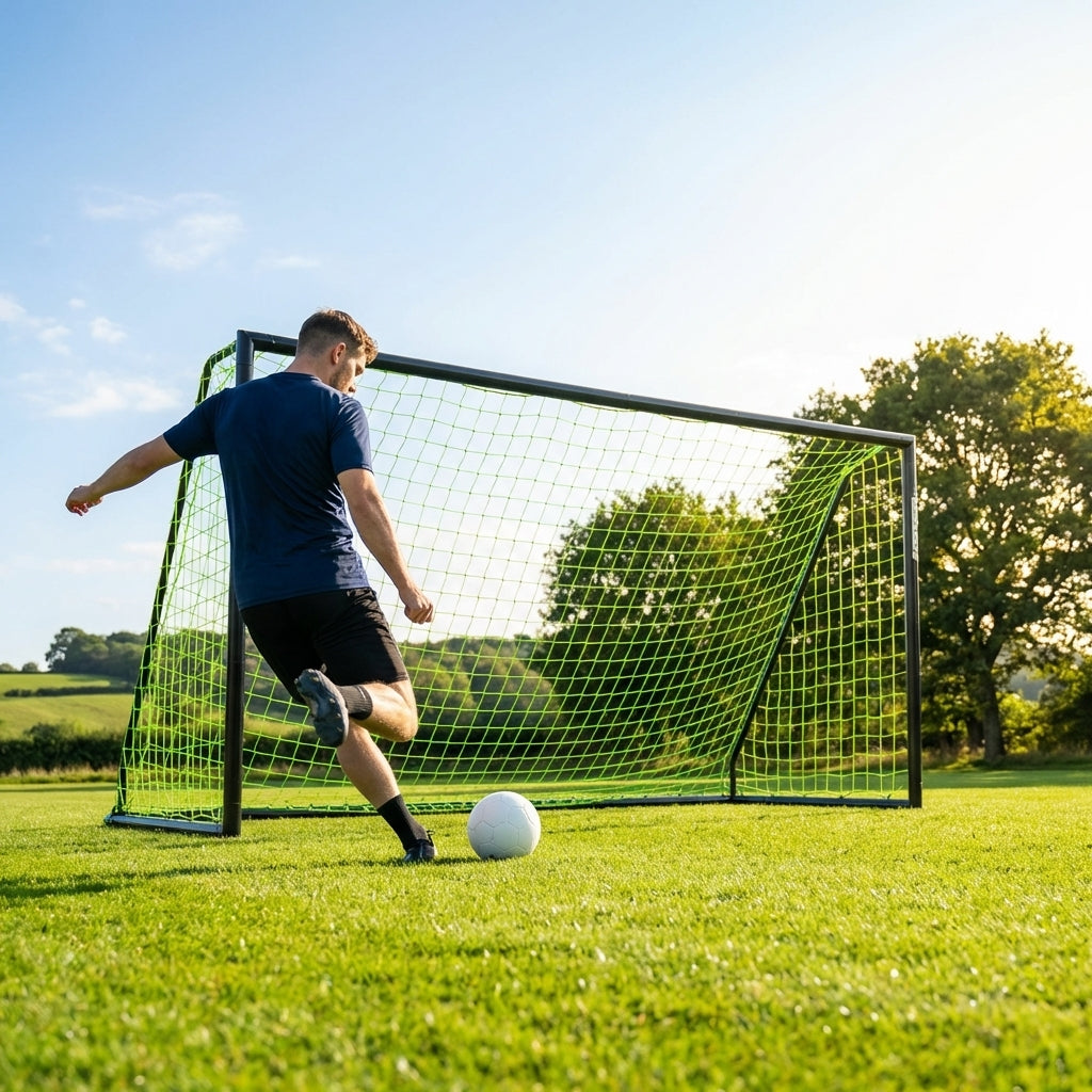 Football goal net in multiple sizes and colours for clubs and gardens