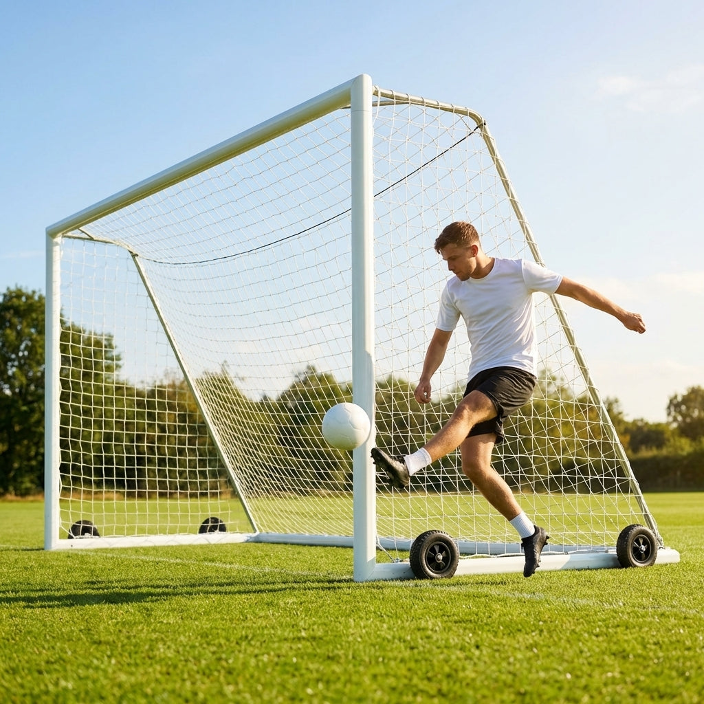 16x6ft aluminium football goal for youth matches