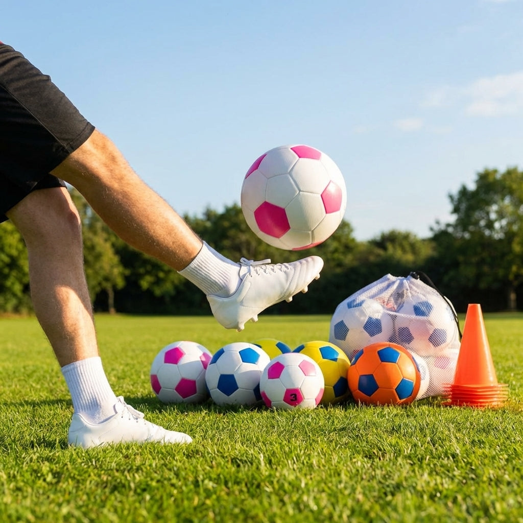 Club football in various sizes and colours, suitable for multi-surface use