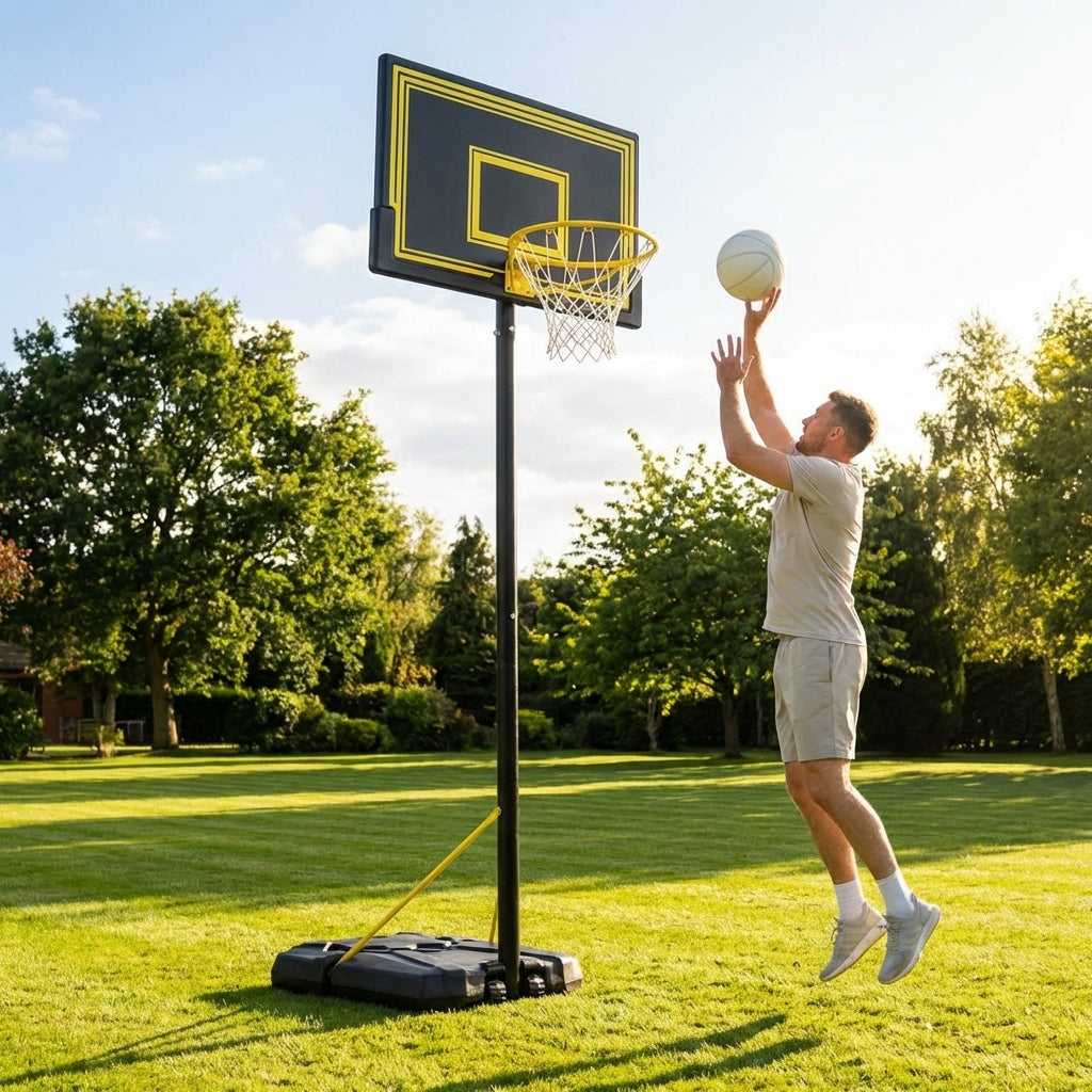Adjustable Basketball Hoop with Portable System