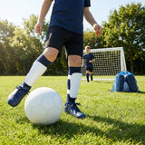 Kids' Shin Pads with Ankle Protectors in Black-Out and White-Out
