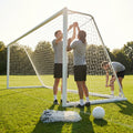 Football goal nets 24 x 8 ft, durable HDPE for clubs and schools