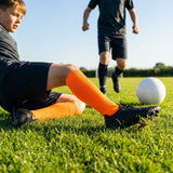 Football socks in various sizes and colours for players