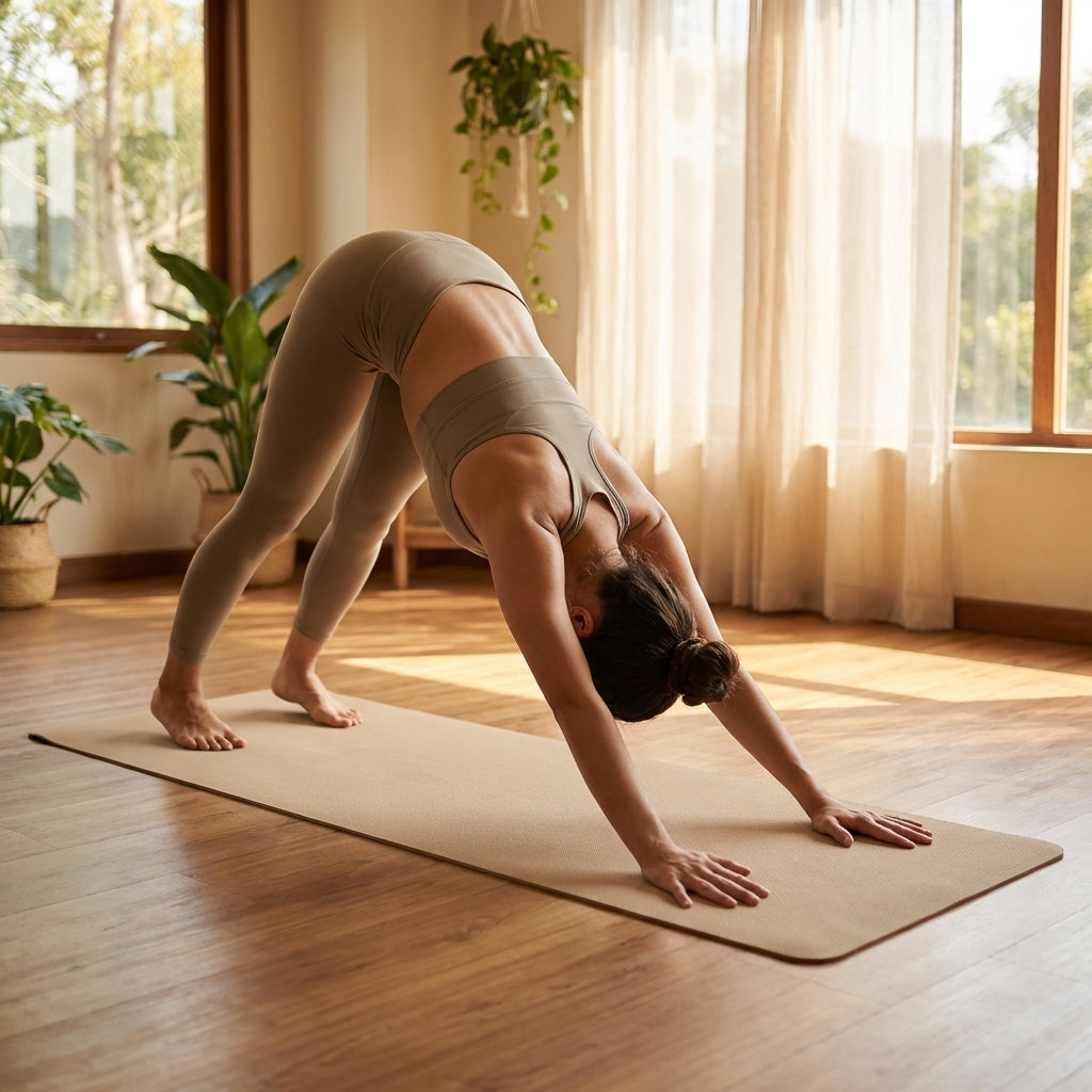 PVC Yoga Mat with textured foam for yoga and Pilates