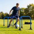Football training passing arcs made of 34mm PVC