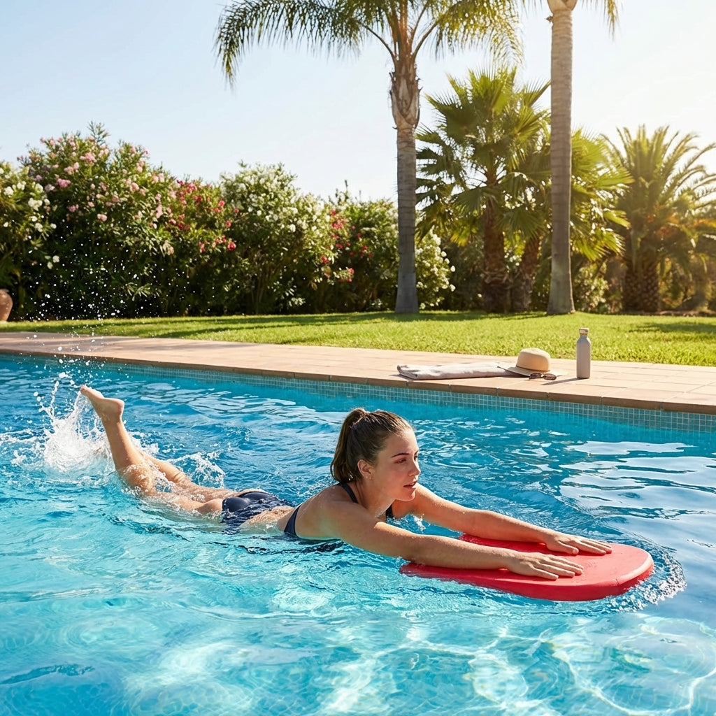 Swimming kickboards made of EVA foam for pool training