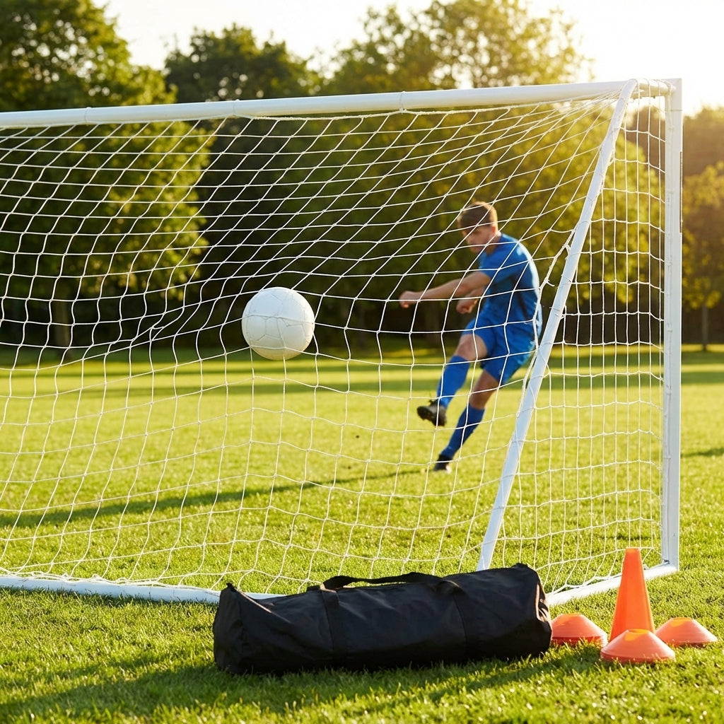 12ft x 4ft Football Goal Nets in HDPE for Schools and Clubs