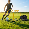 Football training passing arcs made of 34mm PVC