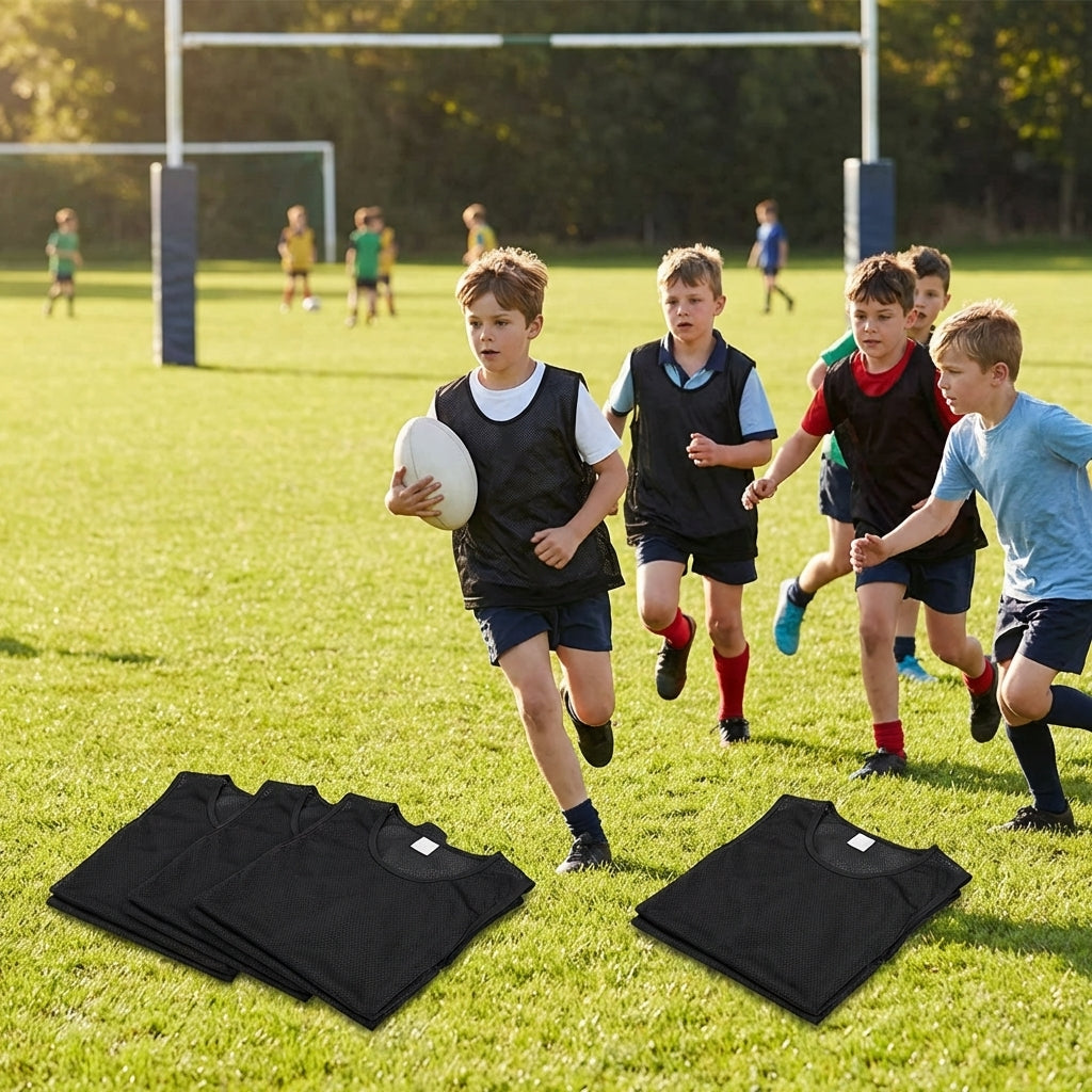 Rugby Training Bibs in Various Colours and Lightweight Mesh