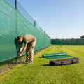 High-quality baseball outfield screen in black or green