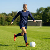 Women's Football Kit with Long Sleeve Shirt and Shorts