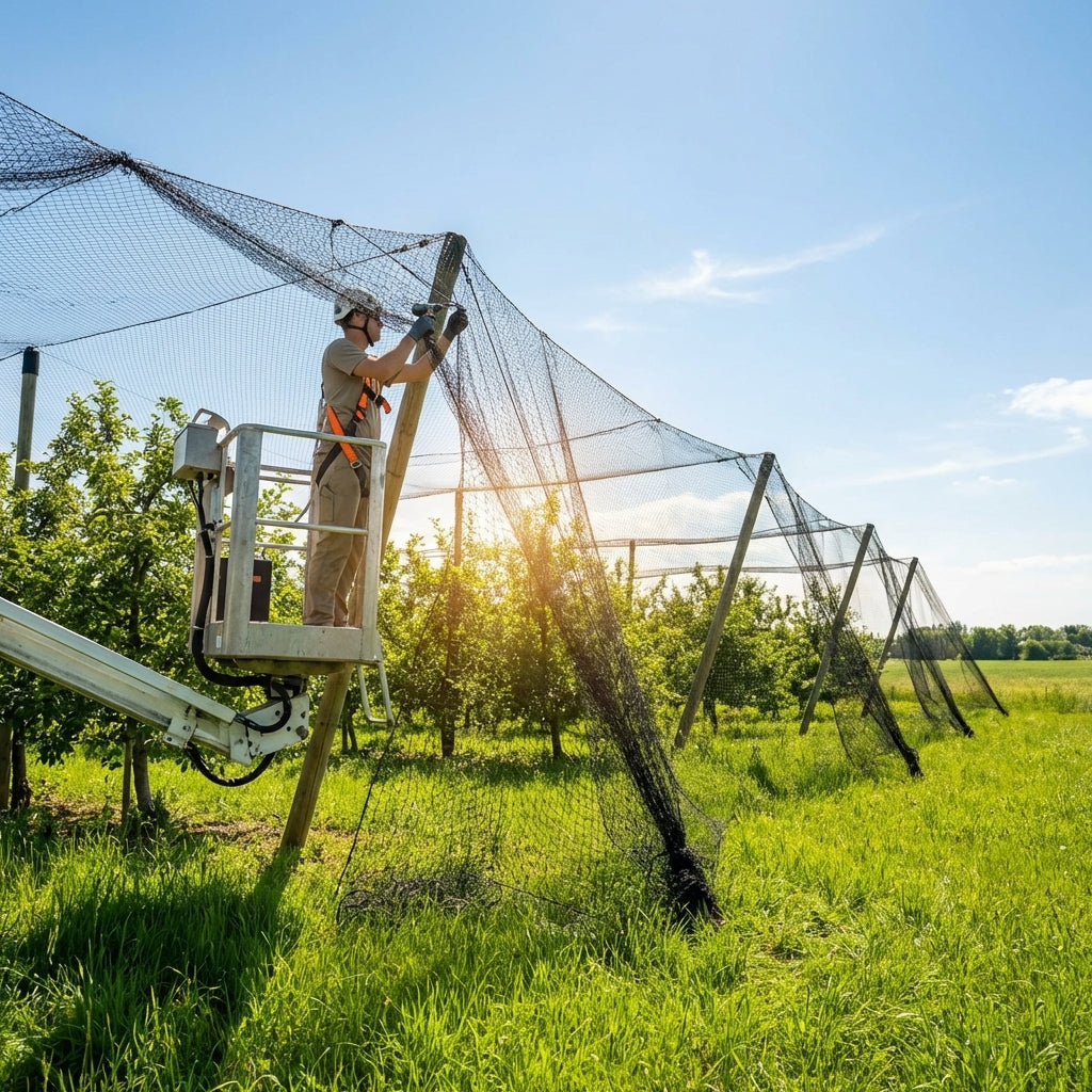 Heavy Duty Bird Netting made from high-density polyethylene