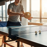 Table tennis balls in optic white for indoor and outdoor use