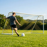 Multi-colour football goal nets for full-size goals