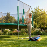 Replacement trampoline pole pads with cushioned protection for outdoor use