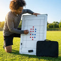 Double-sided coaching board with aluminium frame and accessories