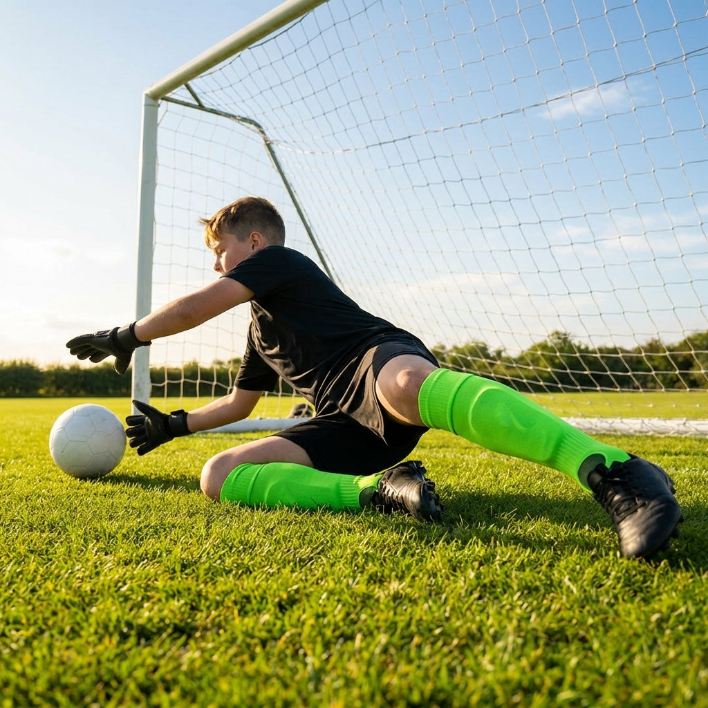 Goalkeeper socks in vibrant colours and multiple sizes