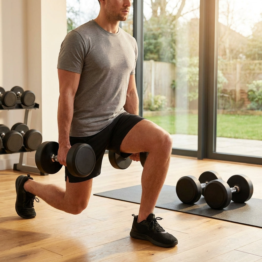 Urethane dumbbells with steel core, ideal for gyms