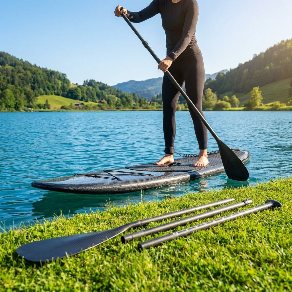 Adjustable aluminium kayak paddles for water sports