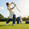 Colourful cricket batting pads in cotton and cane for short-form cricket