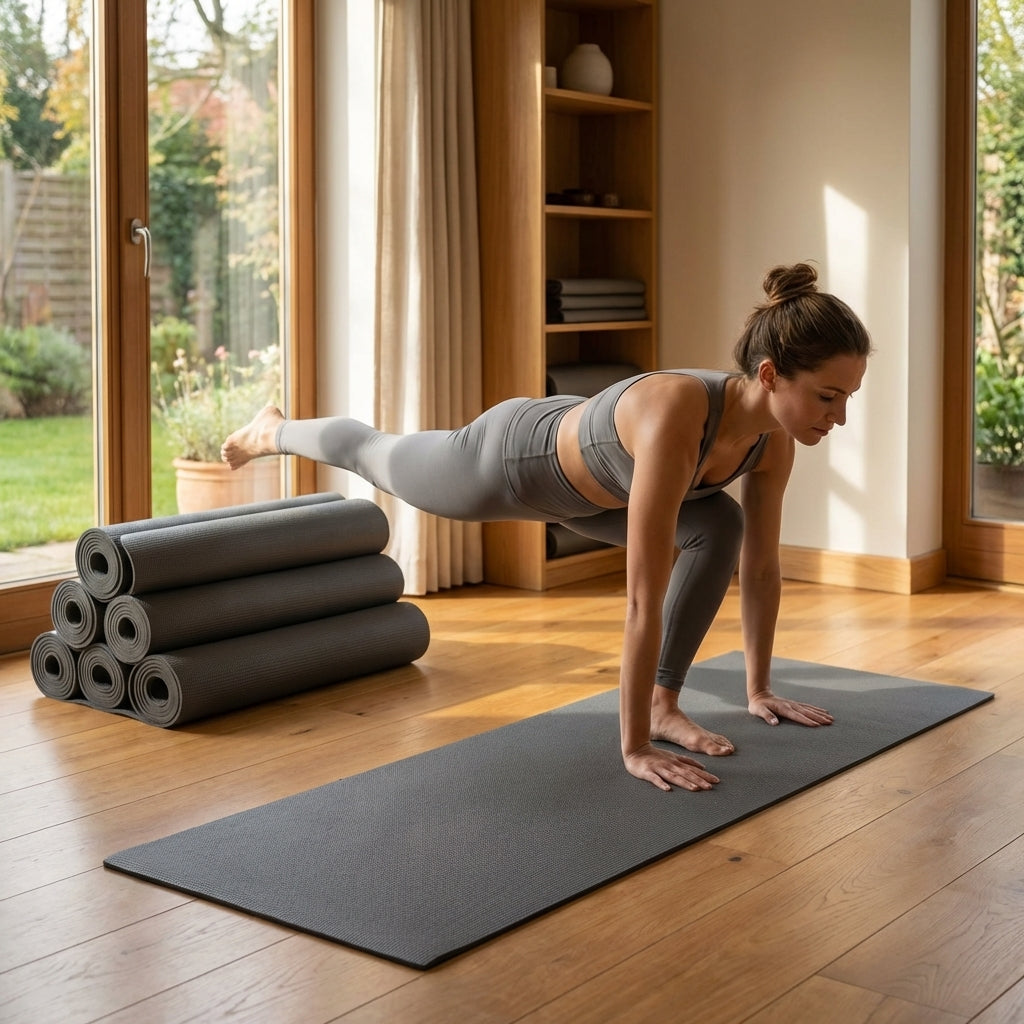 PVC Yoga Mat with textured foam for yoga and Pilates