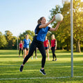 Vibrant netball bibs made of polyester mesh for schools and clubs