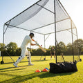Replacement batting cage net for cricket and baseball made from HDPE