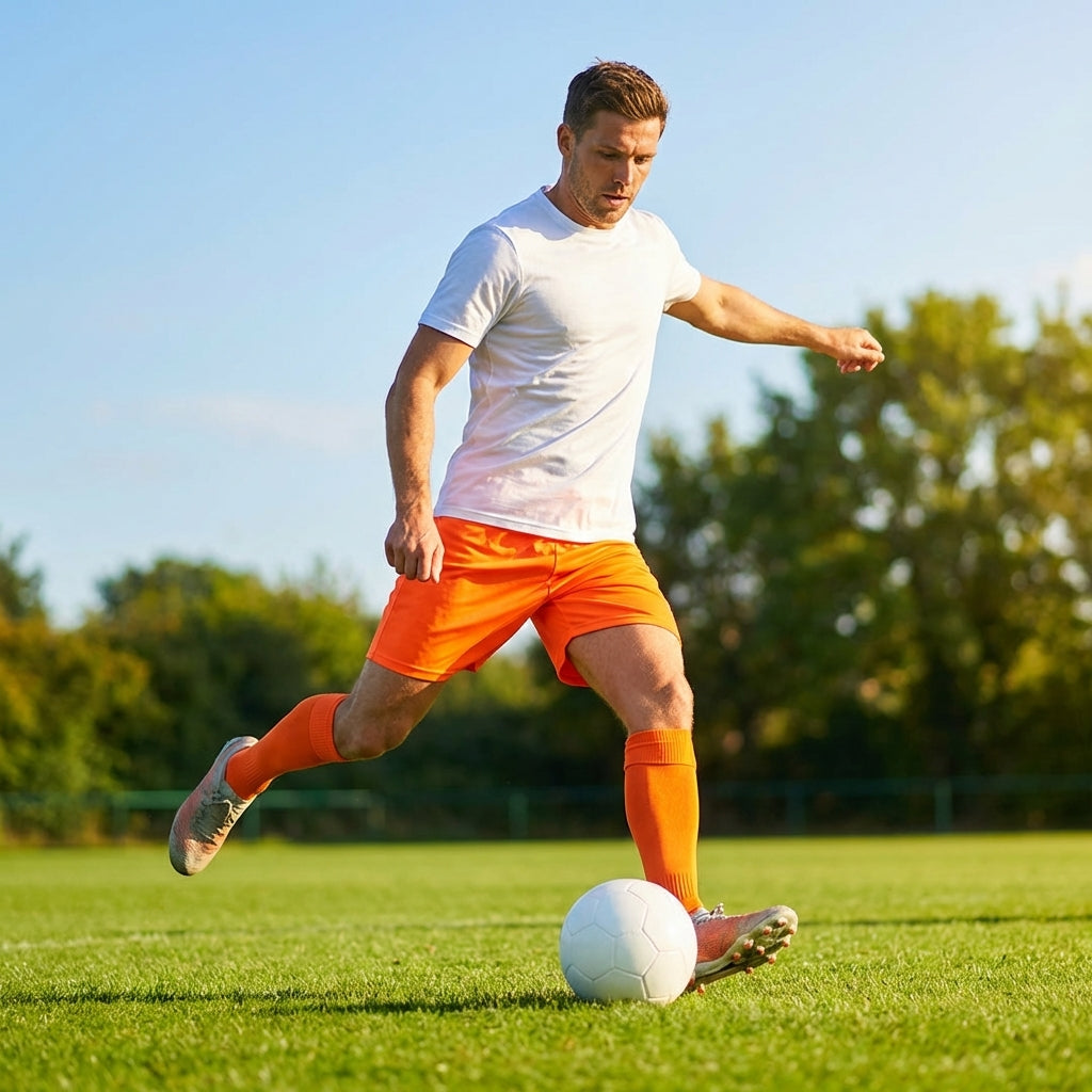 Football shorts in various colours made from polyester, ideal for sports