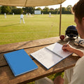 Cricket scorebook with soft cover and ring-bound design