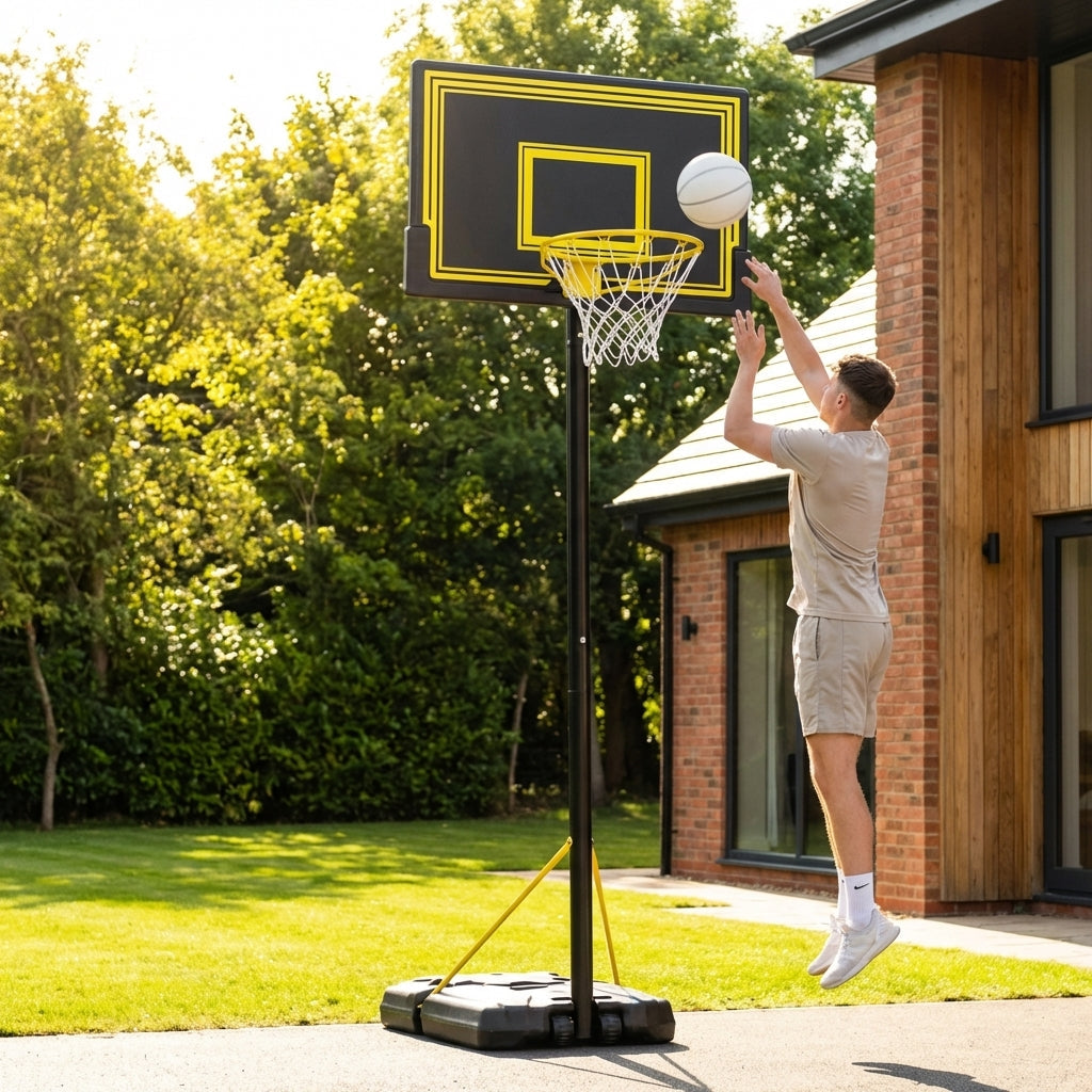 Adjustable Basketball Hoop with Portable System